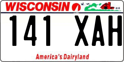 WI license plate 141XAH
