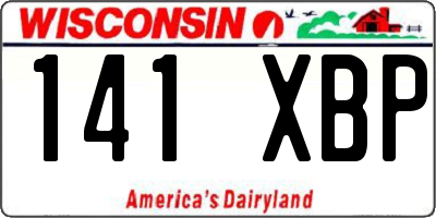 WI license plate 141XBP