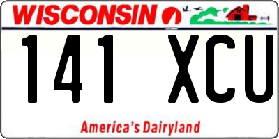 WI license plate 141XCU