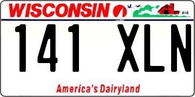 WI license plate 141XLN