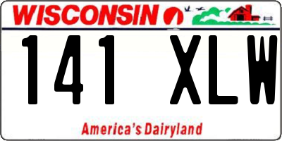 WI license plate 141XLW
