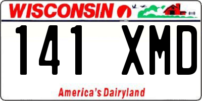 WI license plate 141XMD