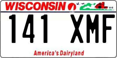 WI license plate 141XMF