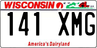 WI license plate 141XMG