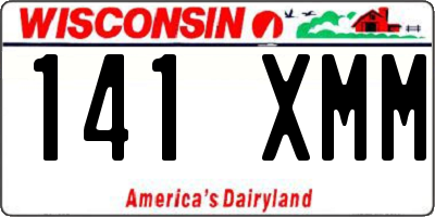 WI license plate 141XMM