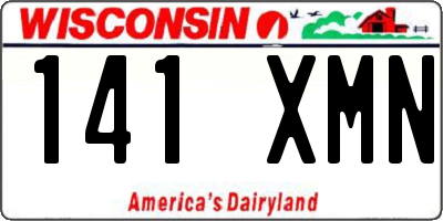 WI license plate 141XMN