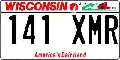 WI license plate 141XMR