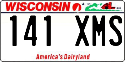 WI license plate 141XMS