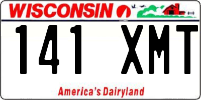 WI license plate 141XMT