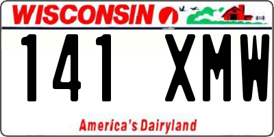 WI license plate 141XMW