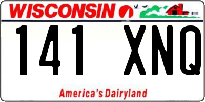 WI license plate 141XNQ