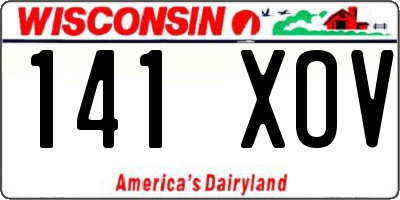 WI license plate 141XOV
