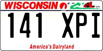 WI license plate 141XPI