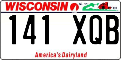WI license plate 141XQB