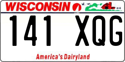 WI license plate 141XQG