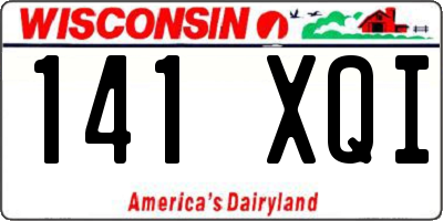 WI license plate 141XQI