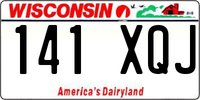 WI license plate 141XQJ