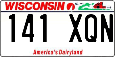 WI license plate 141XQN
