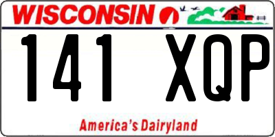 WI license plate 141XQP