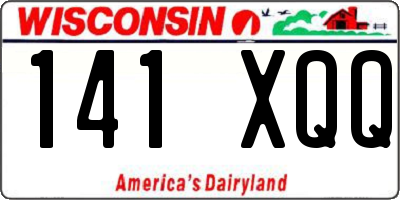 WI license plate 141XQQ