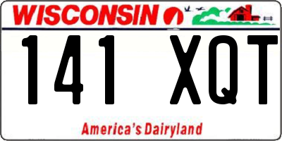 WI license plate 141XQT