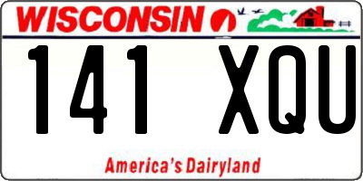 WI license plate 141XQU