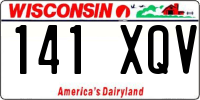 WI license plate 141XQV