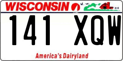 WI license plate 141XQW