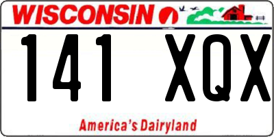 WI license plate 141XQX