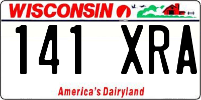 WI license plate 141XRA