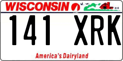 WI license plate 141XRK