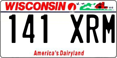 WI license plate 141XRM