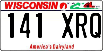 WI license plate 141XRQ