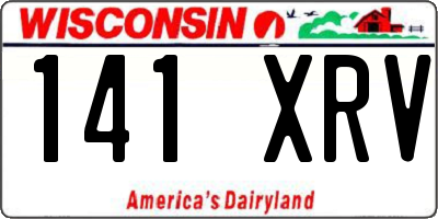 WI license plate 141XRV