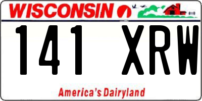 WI license plate 141XRW