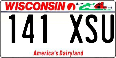 WI license plate 141XSU