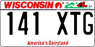WI license plate 141XTG