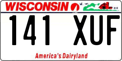 WI license plate 141XUF