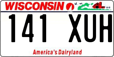 WI license plate 141XUH