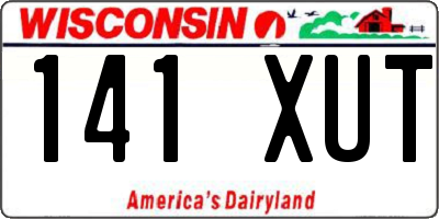 WI license plate 141XUT