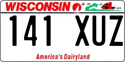 WI license plate 141XUZ