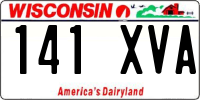 WI license plate 141XVA