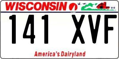 WI license plate 141XVF