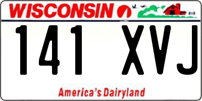 WI license plate 141XVJ