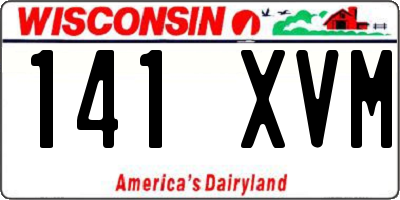 WI license plate 141XVM