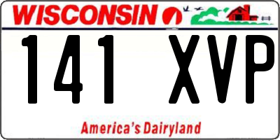 WI license plate 141XVP