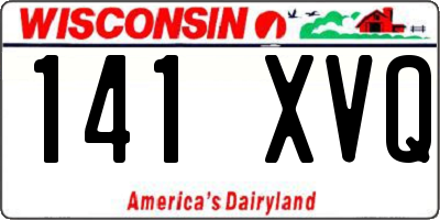 WI license plate 141XVQ
