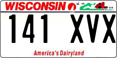 WI license plate 141XVX