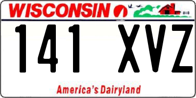 WI license plate 141XVZ