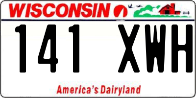 WI license plate 141XWH